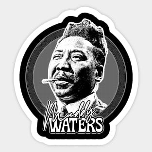 Muddy Waters /// Vintage Style Fan Art Design Sticker